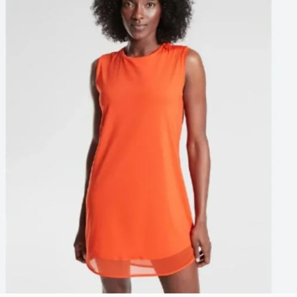 NWT Athleta Sunlover UPF dress orange small pool beach swim dress 4 6 cover up